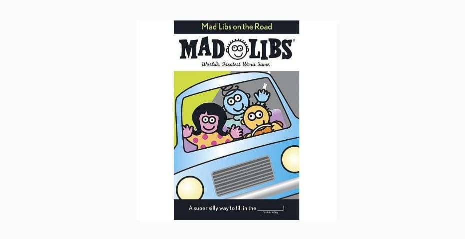 A view of the cover page of the Mad Libs game, available on Amazon.