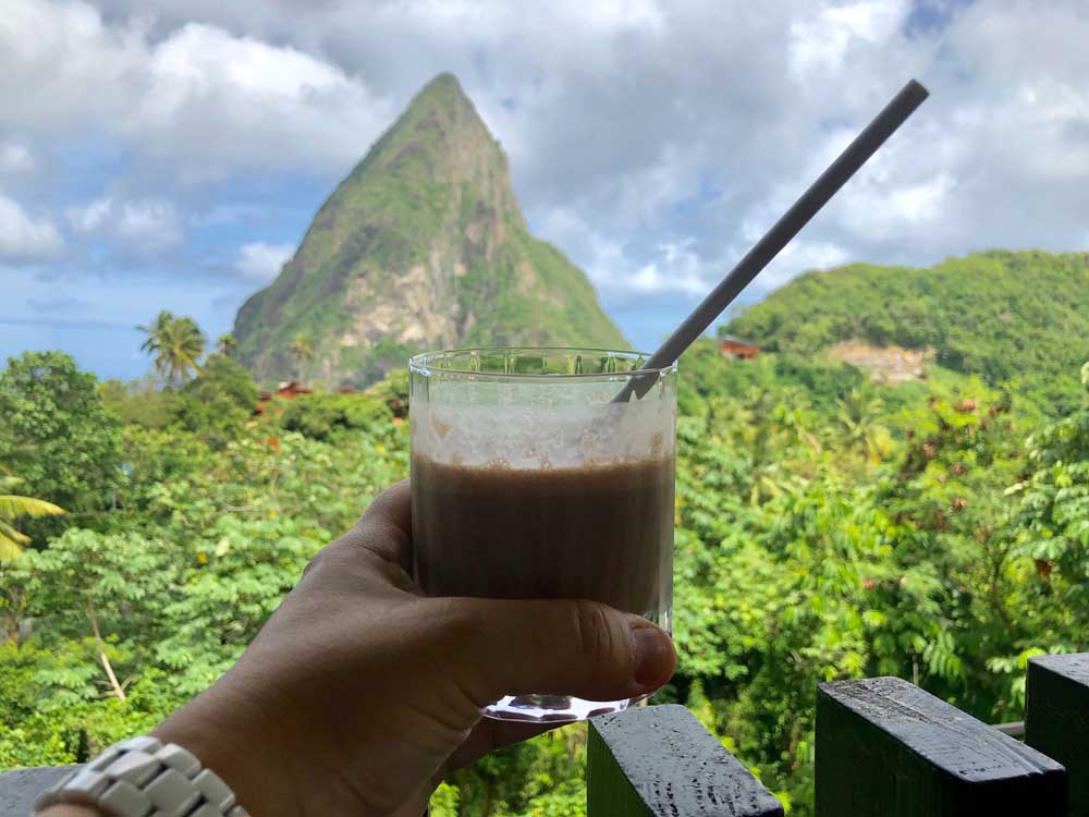St. Lucia Family Vacation Nature drink