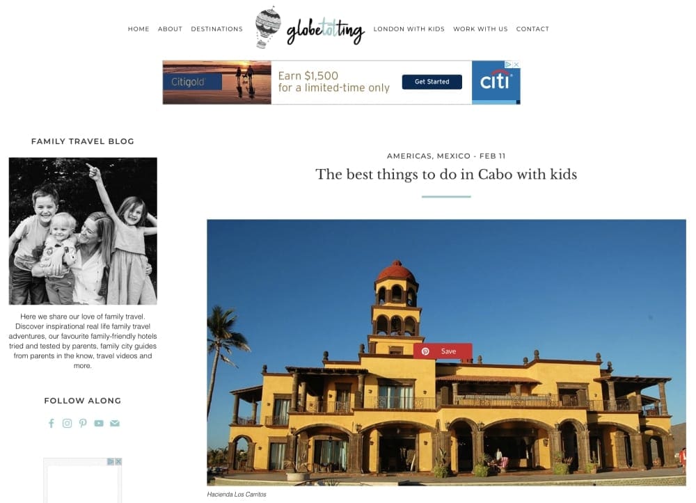 Globetotting blog on best things to do in Cabo with kids