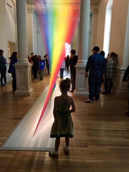 Girl in Renwick Gallery at the American Art Travel