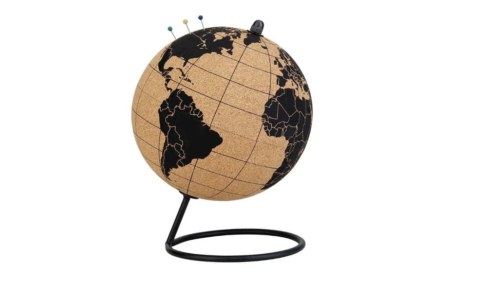 Cork Globe one of 12 Best Travel Gifts For Dad This Father’s Day