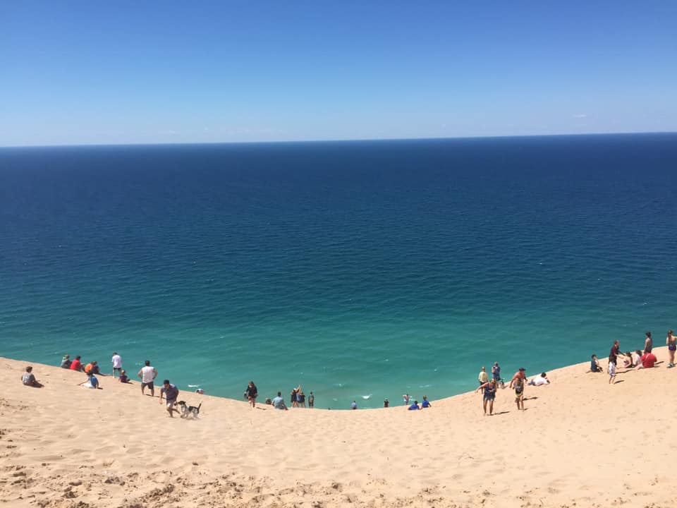 Beautiful view of Lake Michigan, one of the Best US Lakes to Visit with your Family this Summer