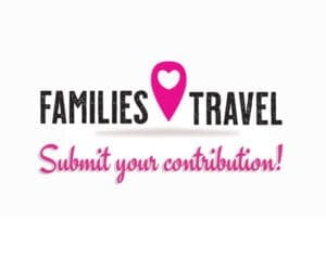 Families Love Travel logo with Submit your contribution text written on it.