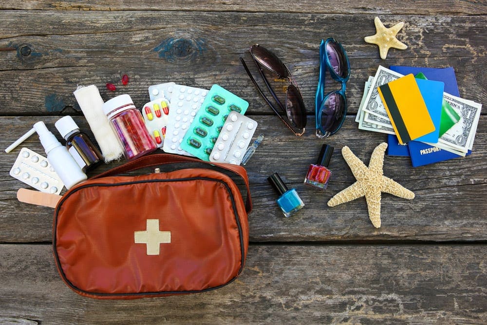 travel with first aid kit