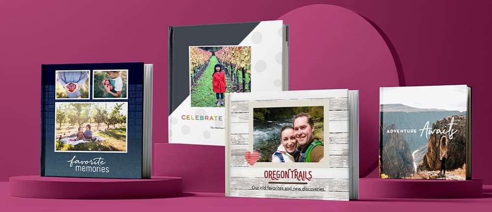 A series of photo book products offered by Shutterfly, one of the best Photo Books for Family Vacation pictures.