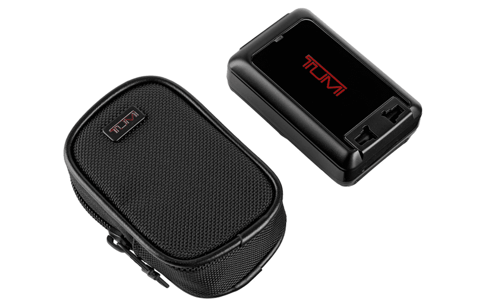 Tumi adapter, perfect for traveling families on the go.