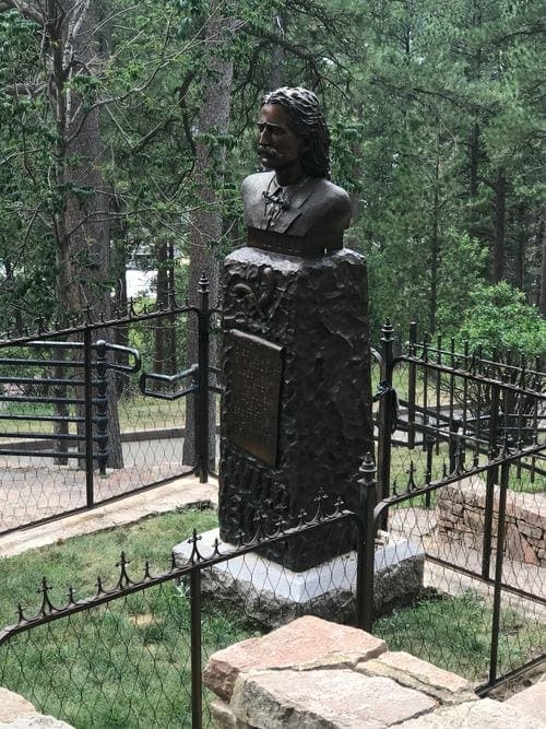 A statue of Wild Bill near Deadwood, South Dakota.