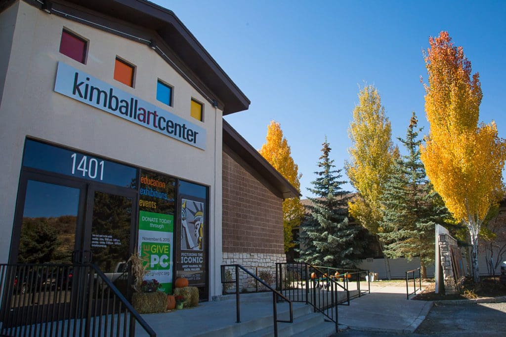 The exterior of the Kimball Art Center on a sunny day, one of the best things to do when visiting Deer Valley with kids.