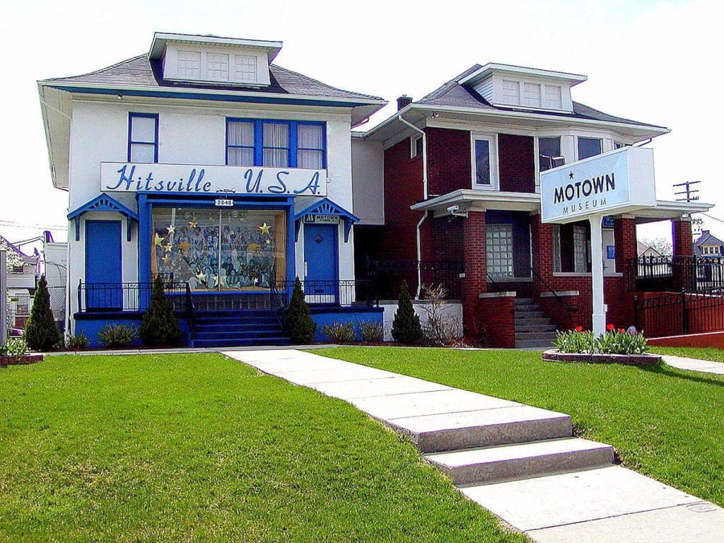 The exterior of the Motown Museum.