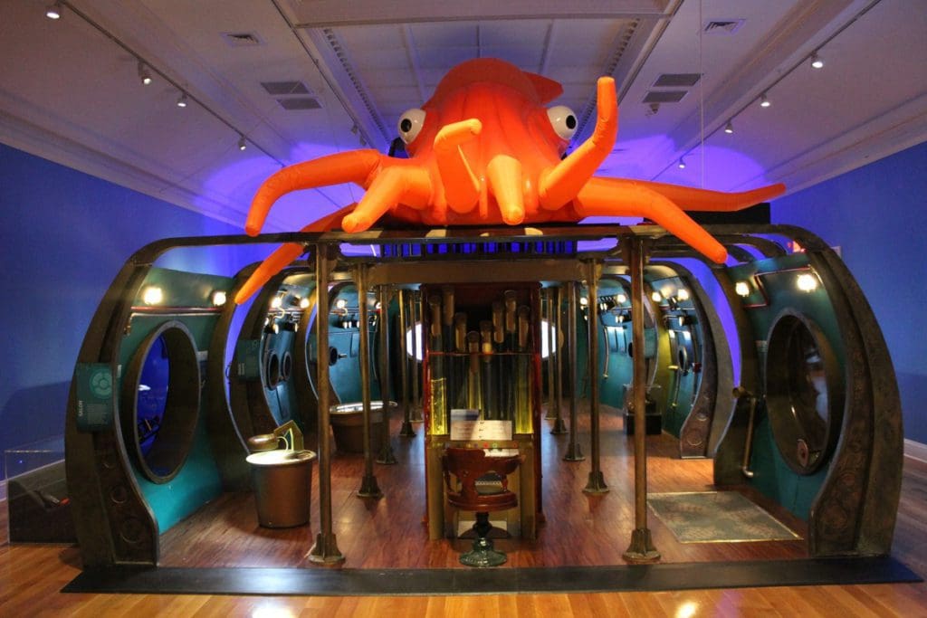 Inside the underwater exhibit at Berkshire Museum, near Pittsfield.