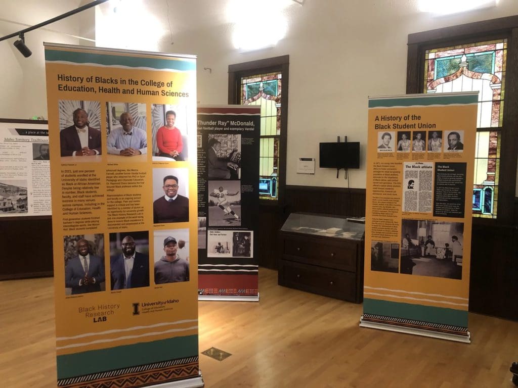 An exhibit at the Idaho Black History Museum in Boise.