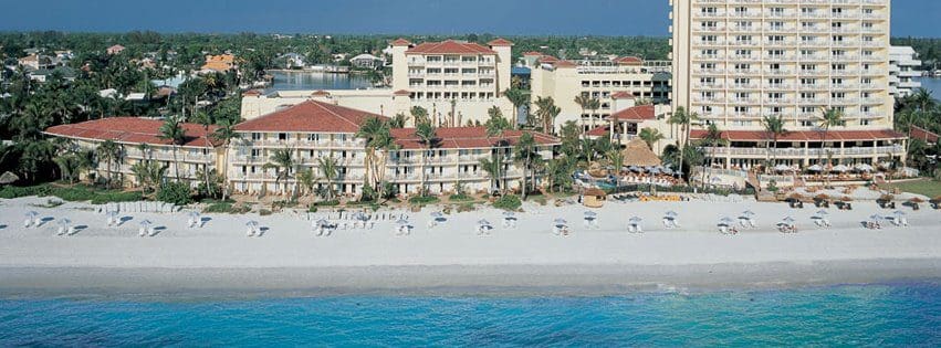 LaPlaya Beach & Golf Resort set along the beach in Naples, Florida.