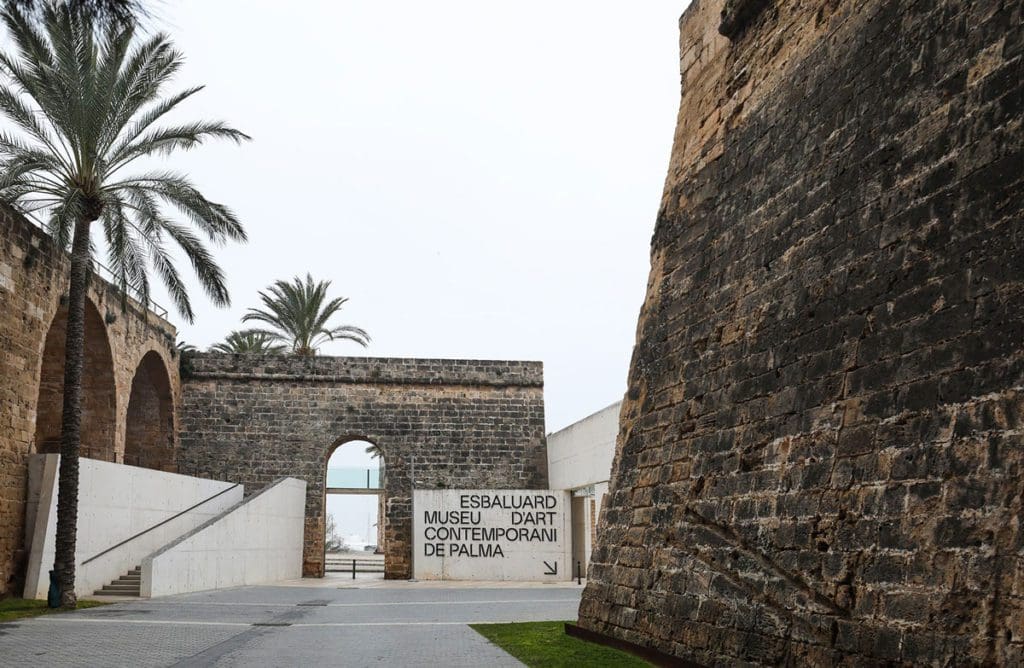 Inside the stone walls of Es Baluard Museu d'Art Contemporani de Palma.