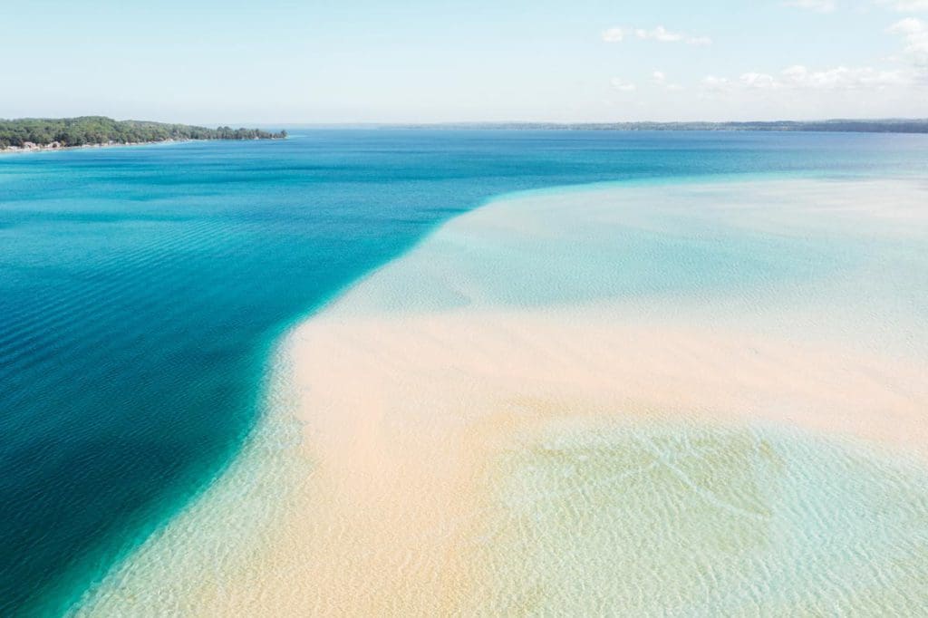 The crystal blue waters of Torch Lake.