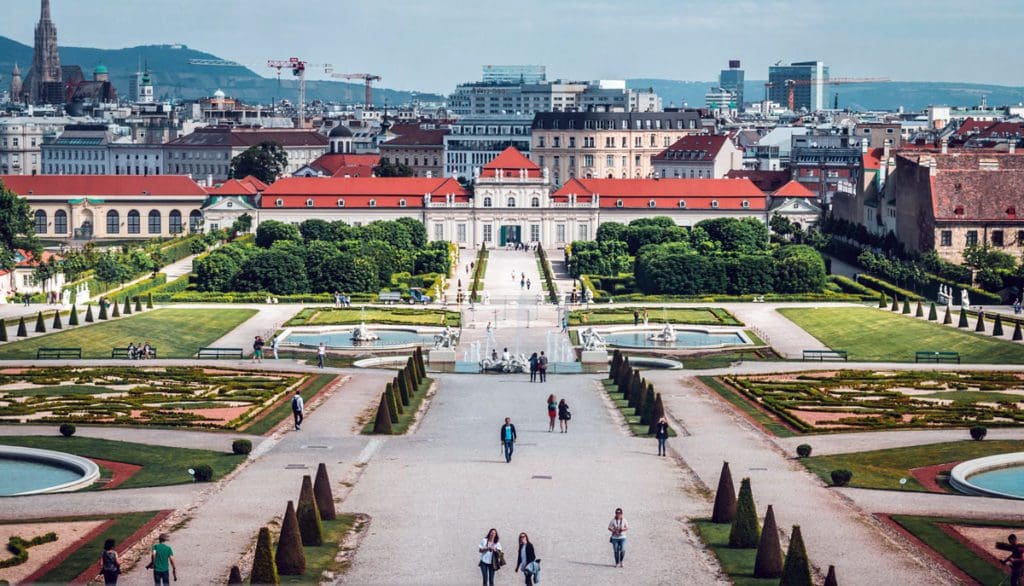 Belvedere Palace in Vienna.