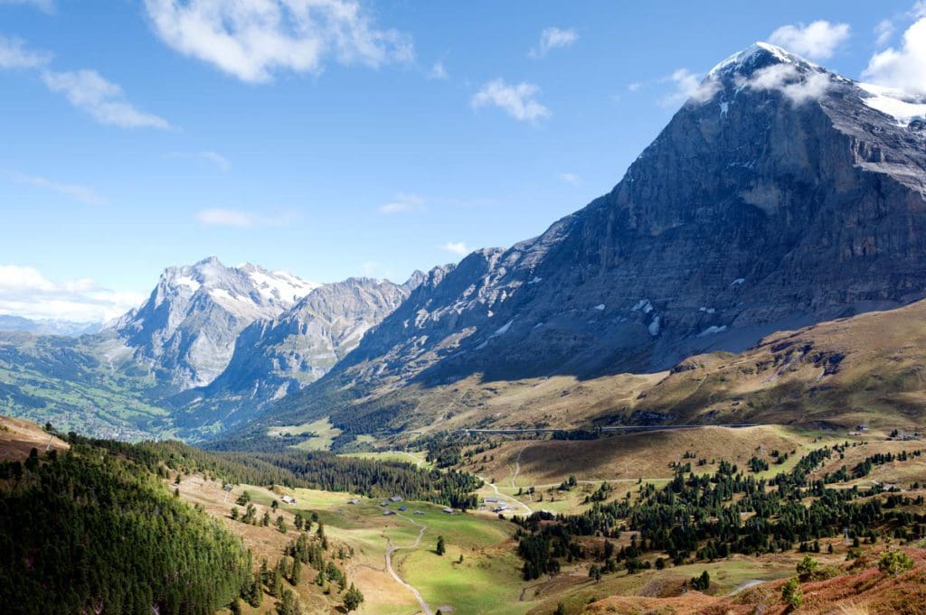 Mannlichen to Kleine Scheidegg pass, with a lovely valley, a fun stop on any Switzerland itinerary with kids.