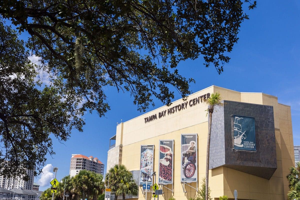 The exterior of Tampa Bay History Center.