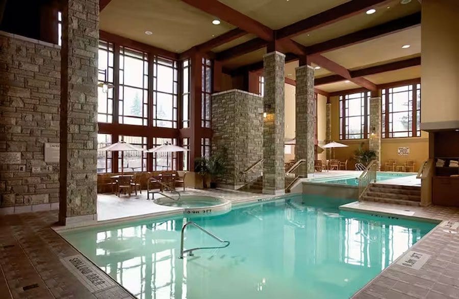 The indoor pool at DoubleTree Fallsview Resort & Spa by Hilton – Niagara Falls.