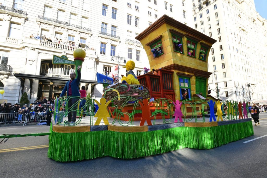 The Sesame Street parade float in the Macy’s Thanksgiving Day Parade.
