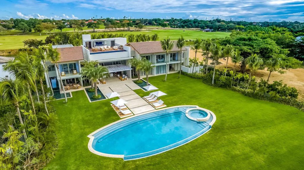 An aerial view of the pool at Casa de Campo Resort and Villas