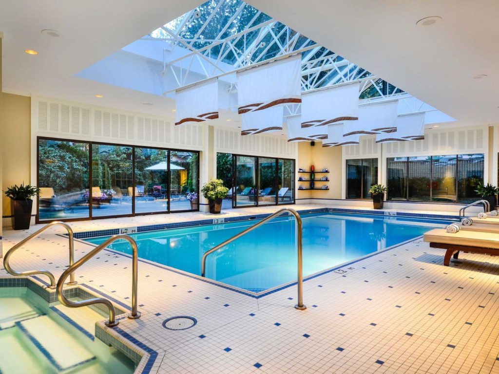 The indoor pool at The Sutton Place Hotel Vancouver.