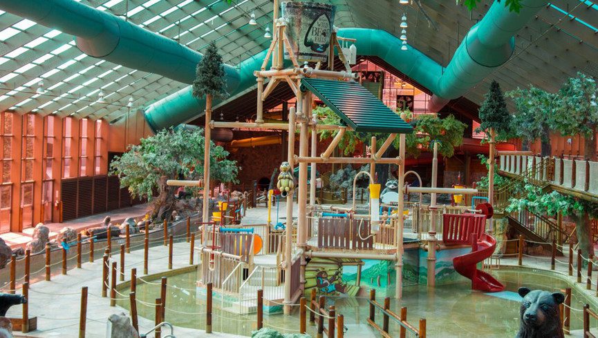 The on-site water park at Westgate of the Smokies. 