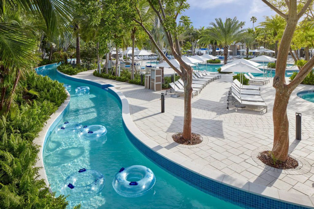 The lazy river at the JW Marriott Miami Turnberry Resort and Spa