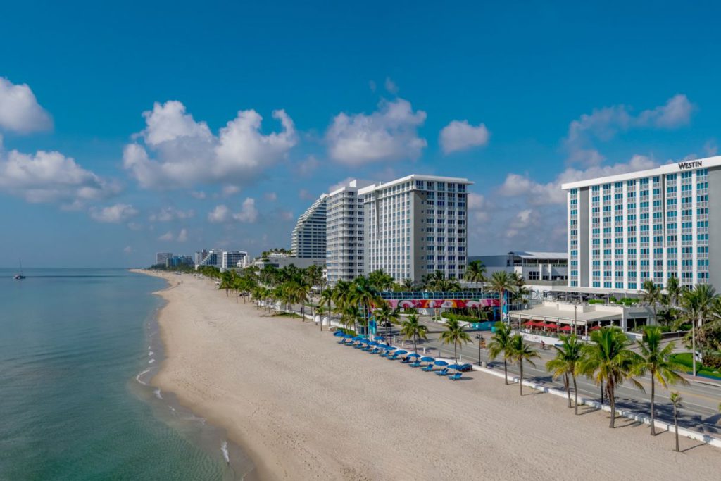 A view of the beach at The Westin Fort Lauderdale Beach Resort and Spa